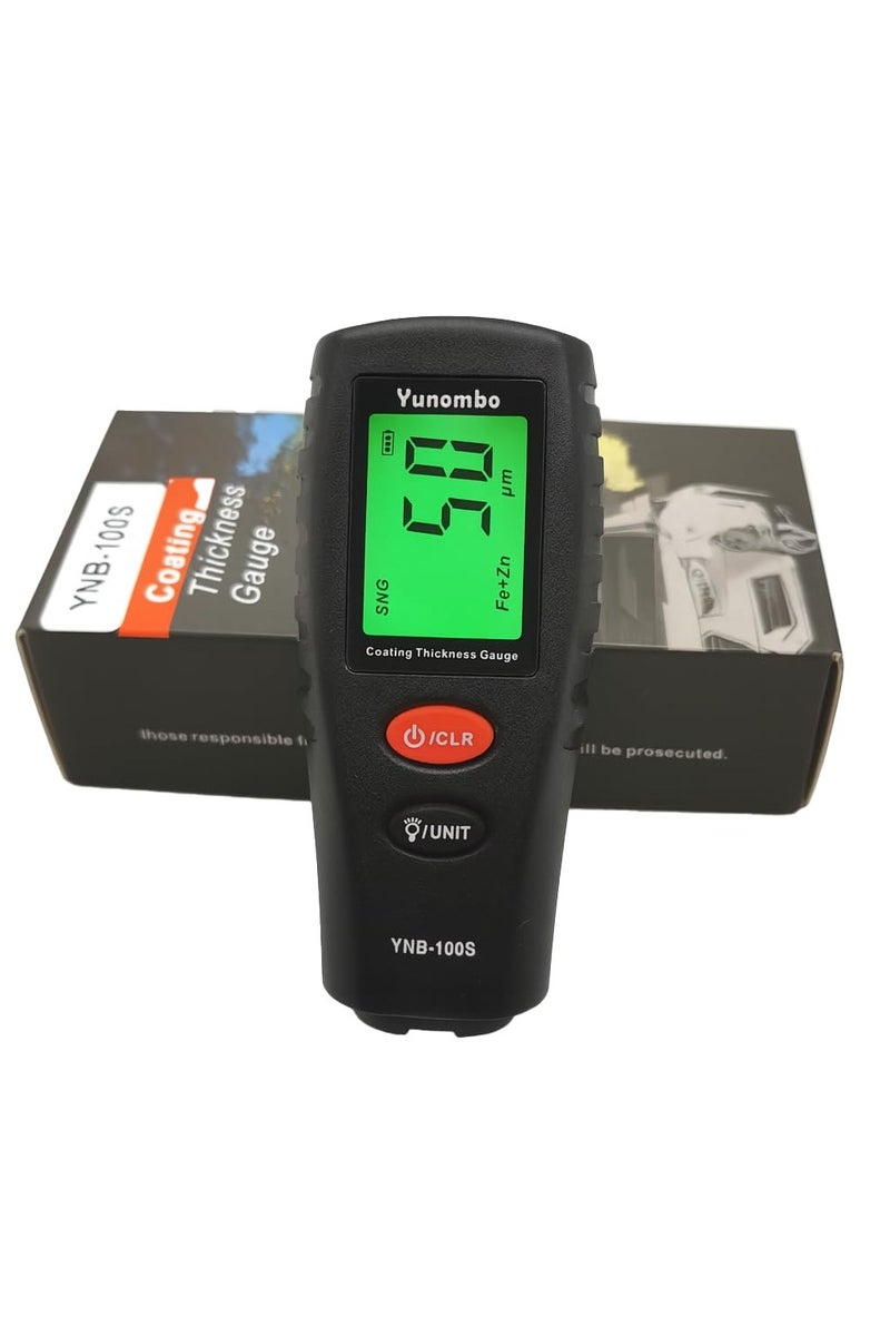 amazing.EGP YNB-100S Digital Car Paint Thickness Gauge, LCD Backlight Display, 0-1.80mm Range, Fe/nFe Compatible (Ynb-100s) - Image 1