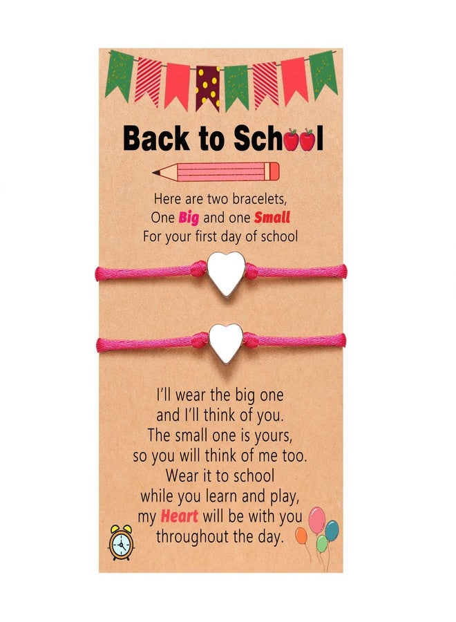 UNGENT THEM Back to School Gifts First Day of Kindergarten Pre k Preschool Bracelet Mommy and Me Second 1st 2nd 3rd 4th Grade Mom Mother Daughter Bracelets - Image 1