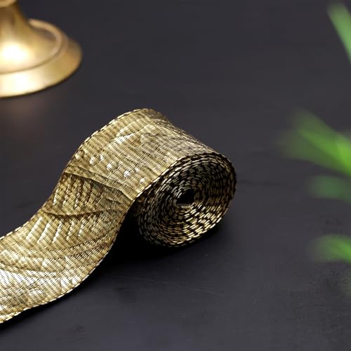 Embroiderymaterial Gota Laces Borders Material for Dresses Clothes Apparels Saree Blouses Making Purpose Dark Gold Color (4.5 Meter) - Image 4