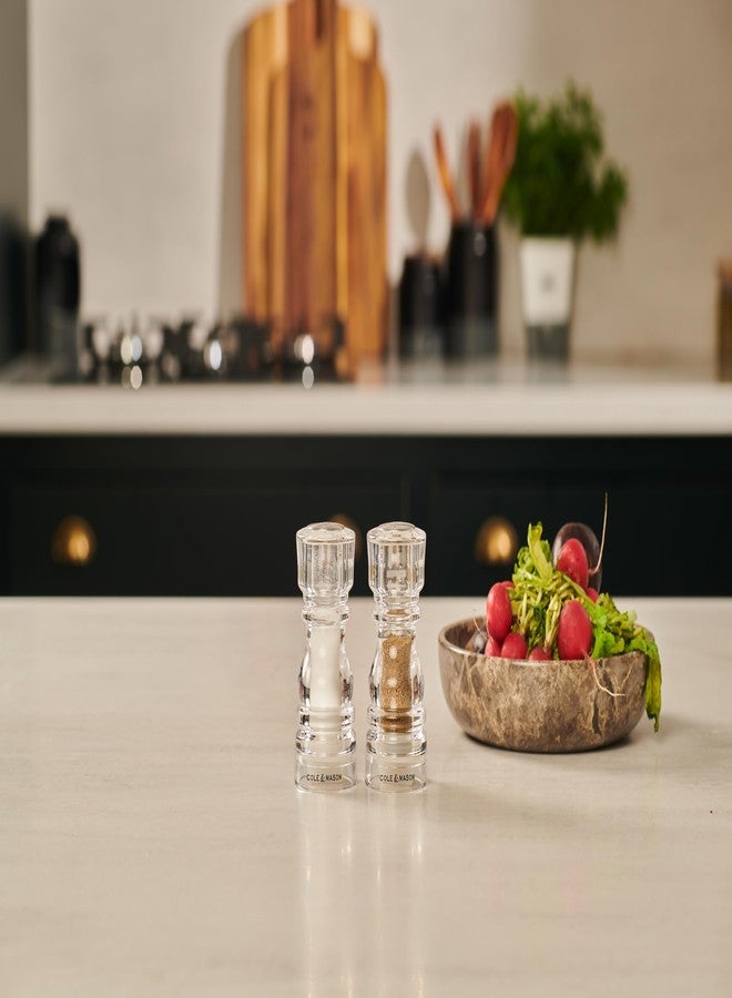 Cole & Mason London Acrylic Shaker Gift Set - Refillable Salt & Pepper Grinder with Adjustable Grinding Mechanism - Acrylic, 5" Salt & Pepper Gift Set - Image 5