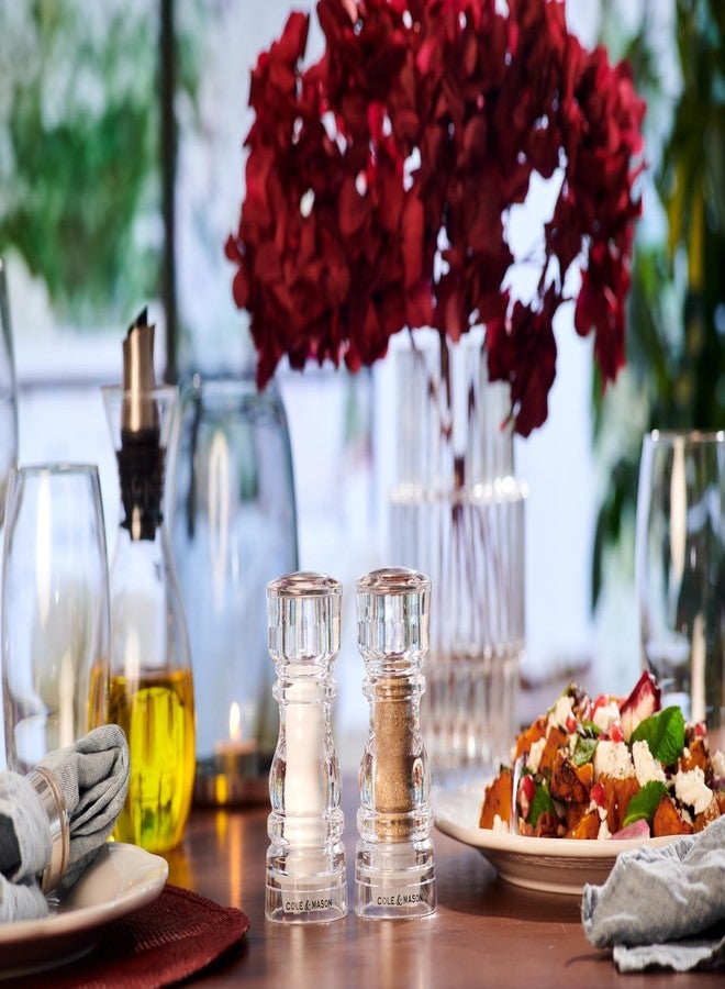 Cole & Mason London Acrylic Shaker Gift Set - Refillable Salt & Pepper Grinder with Adjustable Grinding Mechanism - Acrylic, 5" Salt & Pepper Gift Set - Image 3