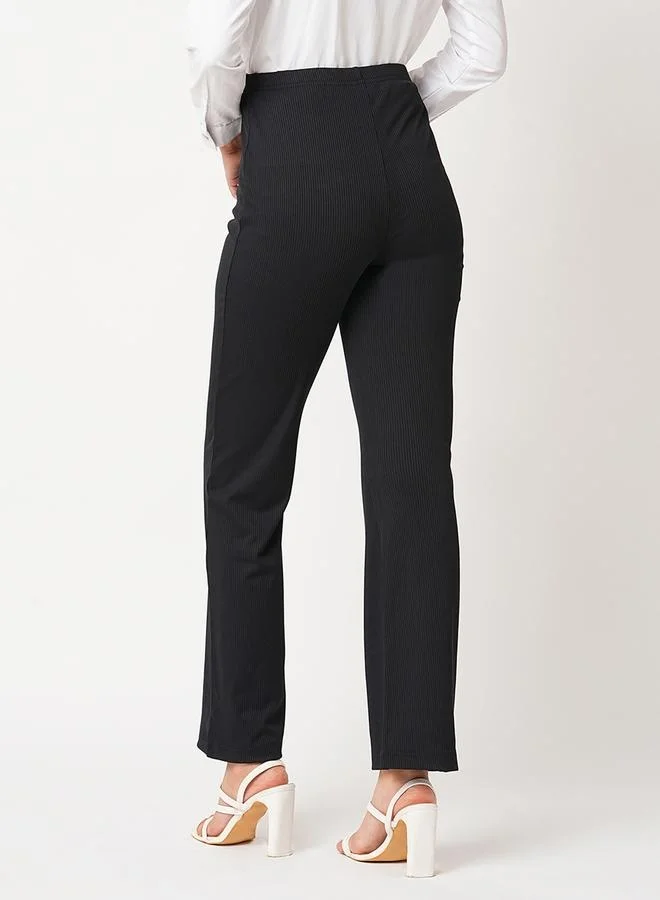 globus Globus Solid High-Rise Stretchy Slim Fit Treggings