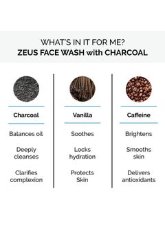 Zeus Daily Face Wash With Charcoal For Men Detoxifying Everyday Skin Facial Cleanser Exfoliating Face Wash For All Skin Types Made In Usa 4 Fl Oz  - Image 4