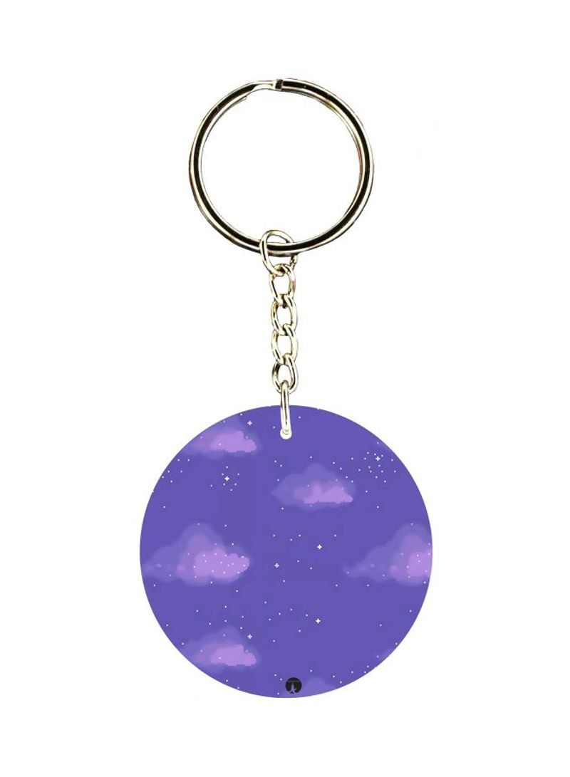 RKN Cloud And Stars Themed Keychain