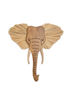Crane BABY Safari Nursery Decor, Wooden Animal Wall Decor For Boys And Girls, Elephant, 21" X 21"  - Image 1