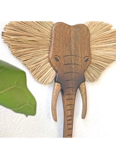 Crane BABY Safari Nursery Decor, Wooden Animal Wall Decor For Boys And Girls, Elephant, 21" X 21"  - Image 2