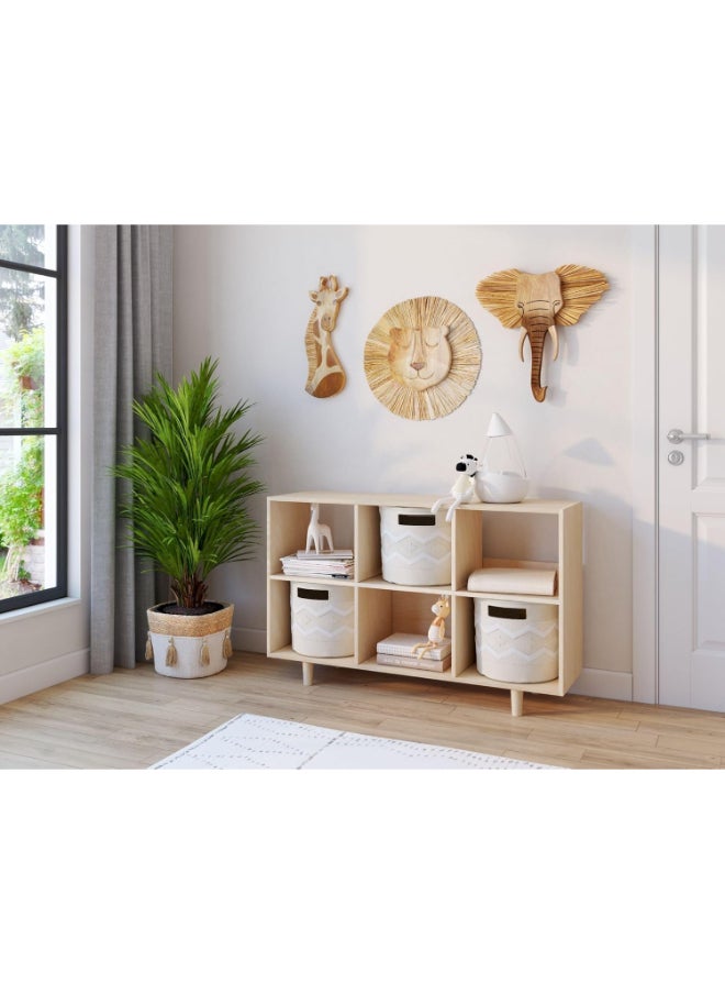 Crane BABY Safari Nursery Decor, Wooden Animal Wall Decor For Boys And Girls, Elephant, 21" X 21"  - Image 4