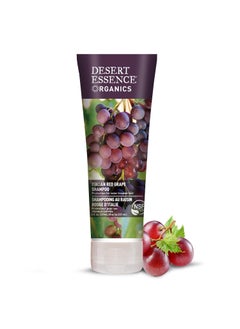 Desert Essence Italian Red Grape Shampoo  8 Fl Ounce  Pack of 3  Protection For Color Treated Hair  Antioxidants  Healthier  Smoother  Vitamin B5  Sugar  Coconut Oil Cleansers