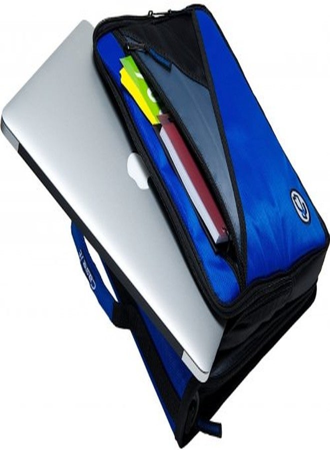 Case it Case-it Universal Zipper Binder | 2-Inch O-Rings, 13-Inch Laptop/Tablet Padded Pocket, 400 Sheet Capacity, Multiple Storage Pockets & Shoulder Strap | School & Office Organizer | LT-007 Purple - Image 3