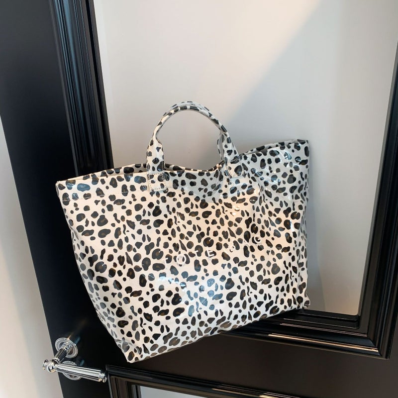 Fashion Leopard Pattern Design Pvc Fabric Material Handbag New Women'S Bag Trend All-Match Single - Image 1