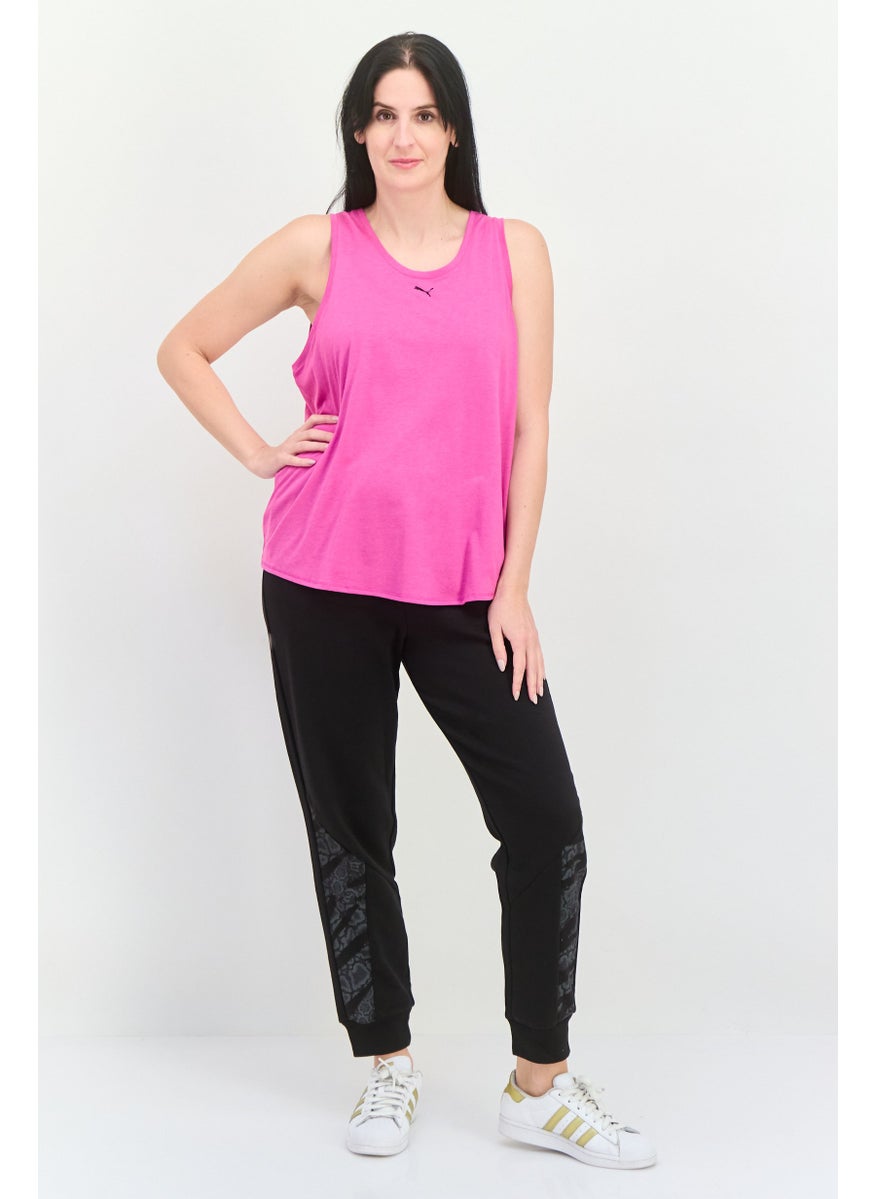 PUMA Women Regular Fit Sleeveless Training Tank Top, Dark Pink  - Image 2