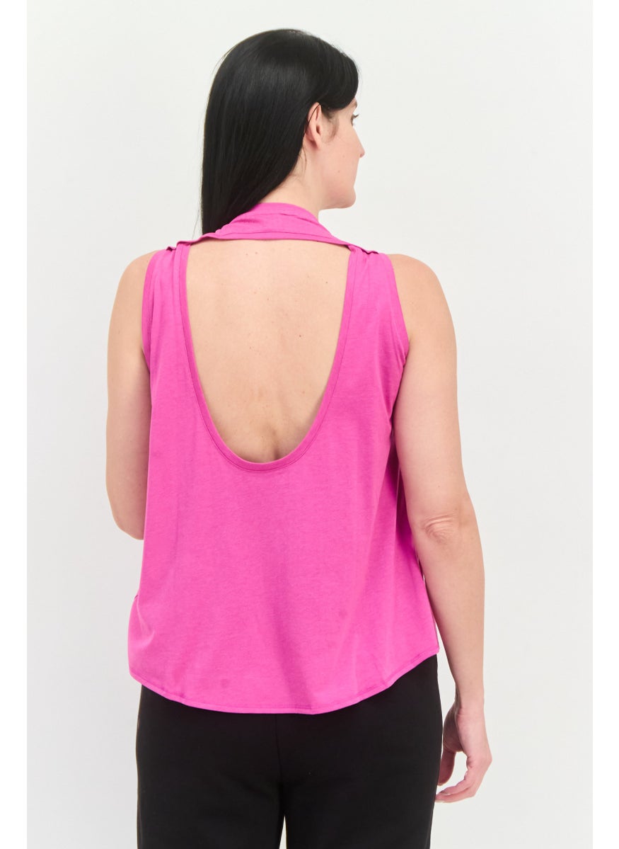 PUMA Women Regular Fit Sleeveless Training Tank Top, Dark Pink  - Image 3
