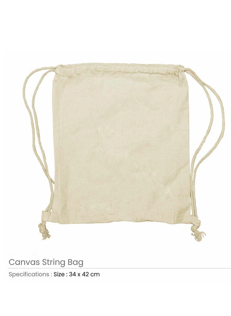 giftex Pack of 3pcs Cotton Drawstring Bags - Image 2