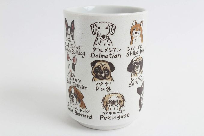 Mino Ware Japanese Ceramics Sushi Yunomi Chawan Tea Cup Various Dogs made in Japan (Japan Import) YAY051 - Image 2