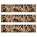 Fukaisu 3pcs Leopard Print Edible Cake Border Strips 28x62cm11x244 Inch Brown Black Cheetah Pattern Rice Wrap Paper PreCut Cake Side Image Trim Decorations for Women Birthday Party - Image 2