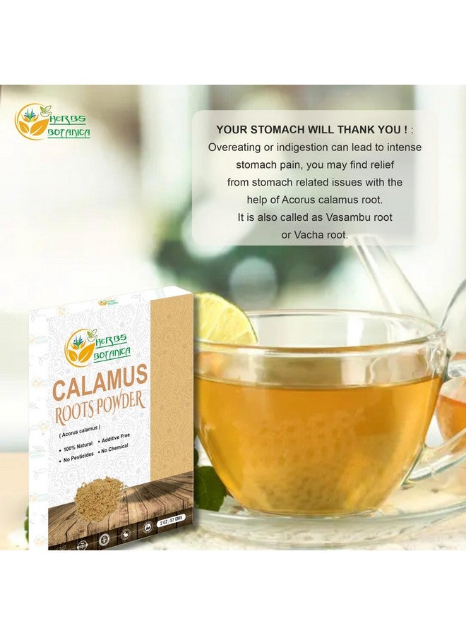 Herbs Botanica Calamus Powder 100% Pure & Organic Acorus Calamus Root Powder for Herbal Tea, Wellness & DIY Use Finely Ground, Non-GMO & Additive Free 2 oz Pack - Image 4