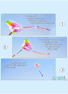 SHAPE UP Shapeup Unicorn Beach Kite for Kids & Adults, Kites for Beginner with 1 Strong Kite String with Winder Handle, Easy-To-Fly Lightweight Sport & Outdoor Toys Great for All Ages - Happy Unicorn  - Image 5
