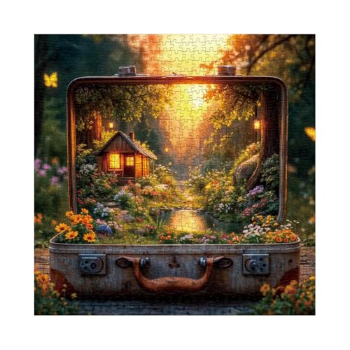 BBOLDIN Fantasy Forest Sunset Puzzles for Adults 1000 Pieces Nature Scenic Jigsaw Puzzles Funny Landscape Art Puzzles - Image 5