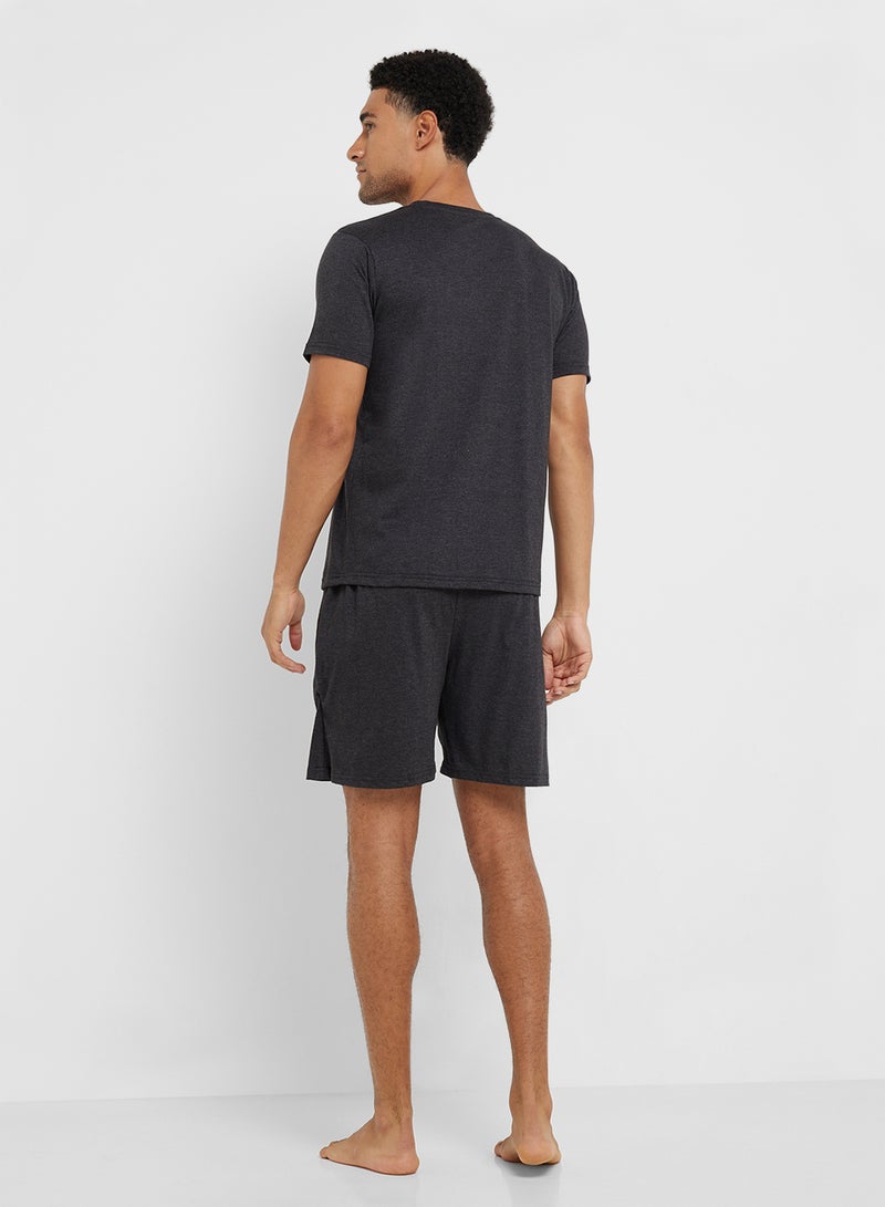 Seventy Five Nightwear T-Shirt & Shorts Sets  - Image 2