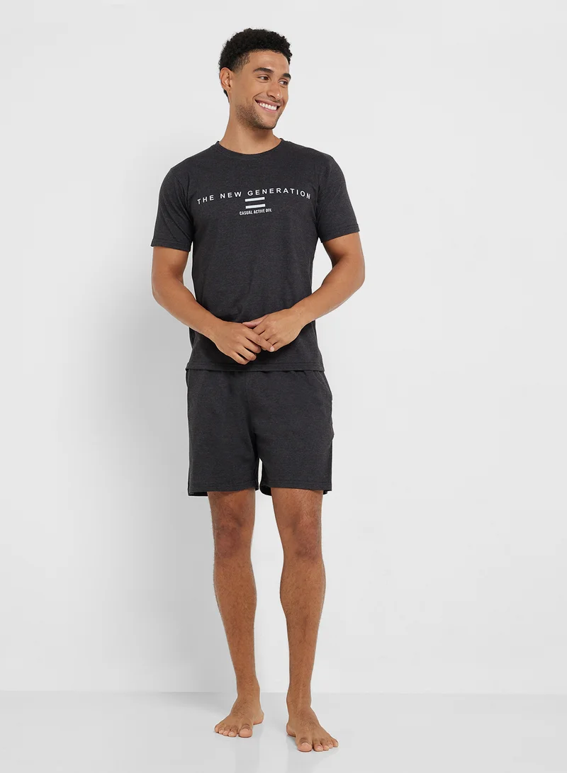 Seventy Five Nightwear T-Shirt & Shorts Sets