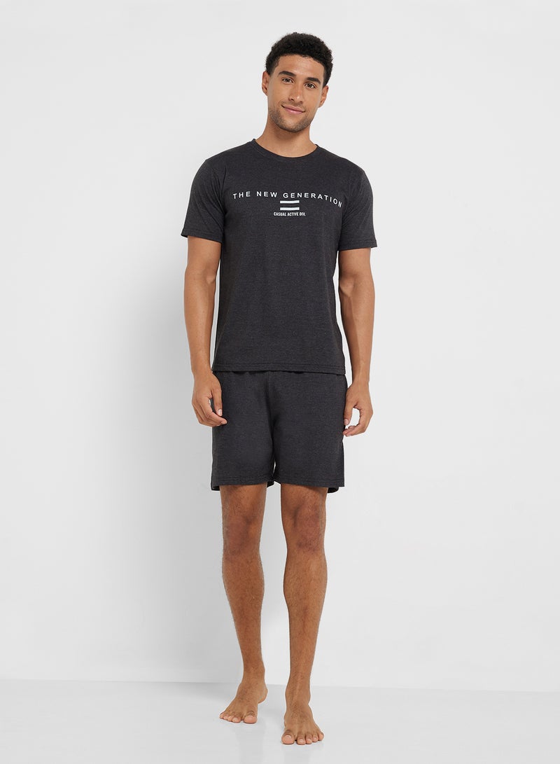 Seventy Five Nightwear T-Shirt & Shorts Sets  - Image 1