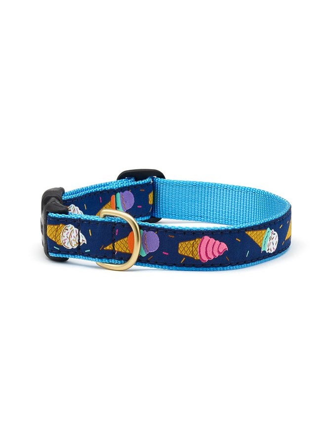 Up Country - Up Country Ice Cream Dog Collar, X-Small (6 to 12 inches) 5/8 inch Narrow Width - Image 1