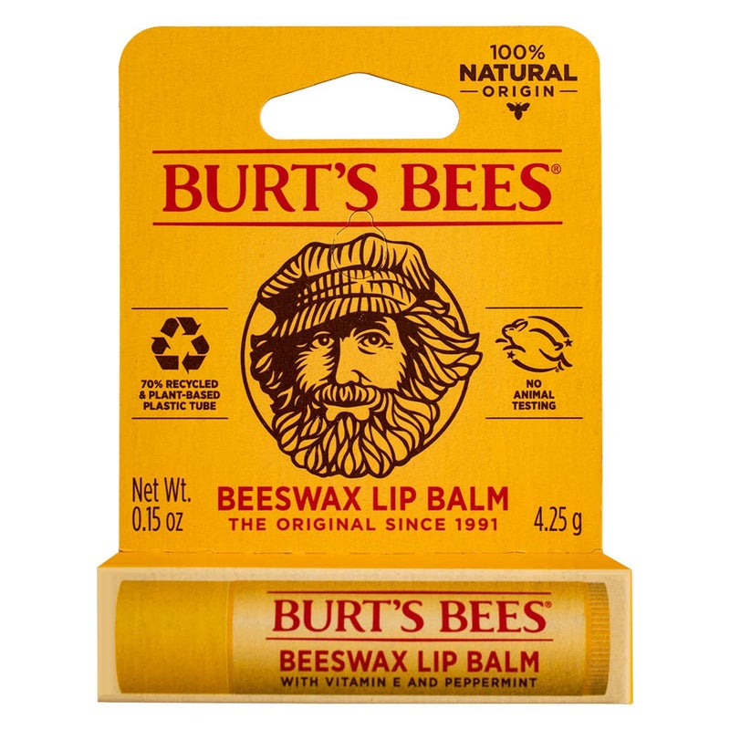 Burt's Bees Beeswax Lip Balm with Vitamin E & Peppermint 0.15 oz (Pack of 5) - Image 1