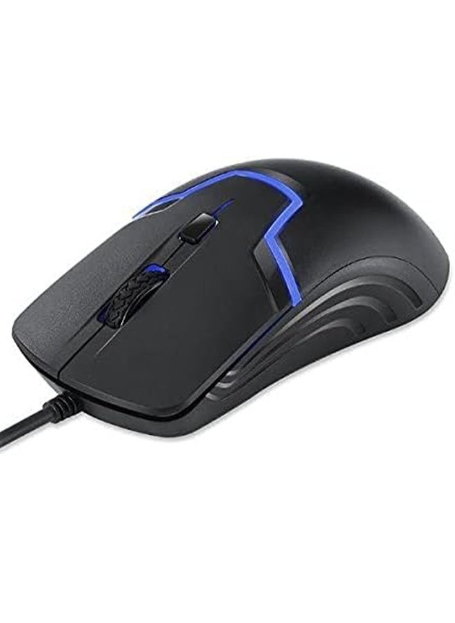 HP - HP M100 Gaming Mouse with LED Accents and Ergonomic Design - Wired, Black - Image 1