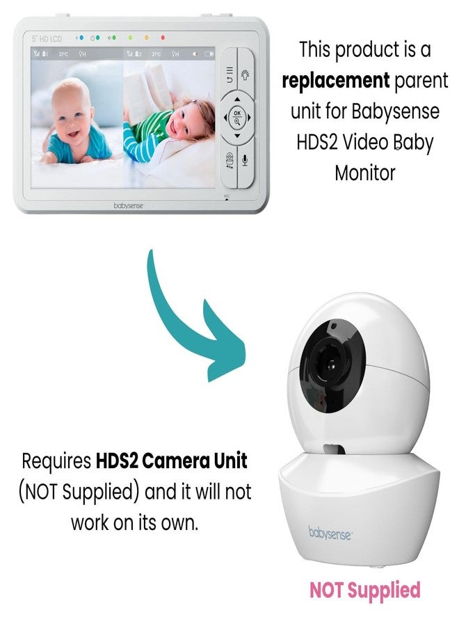 Babysense Parent Unit for HDS2 Video Baby Monitor, Replacement Unit - Image 4