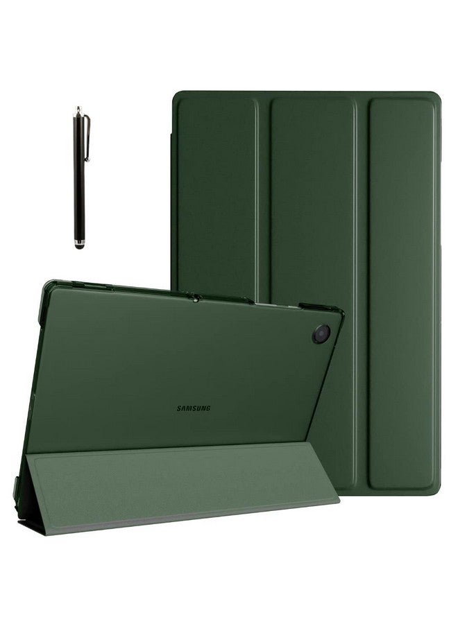 ProElite Cover for Samsung Galaxy Tab A9 Plus 11 inch Case Cover, Smart Flip Case Cover for Samsung Galaxy Tab A9+ 11 inch Translucent Back with Stylus Pen, Dark Green - Image 1