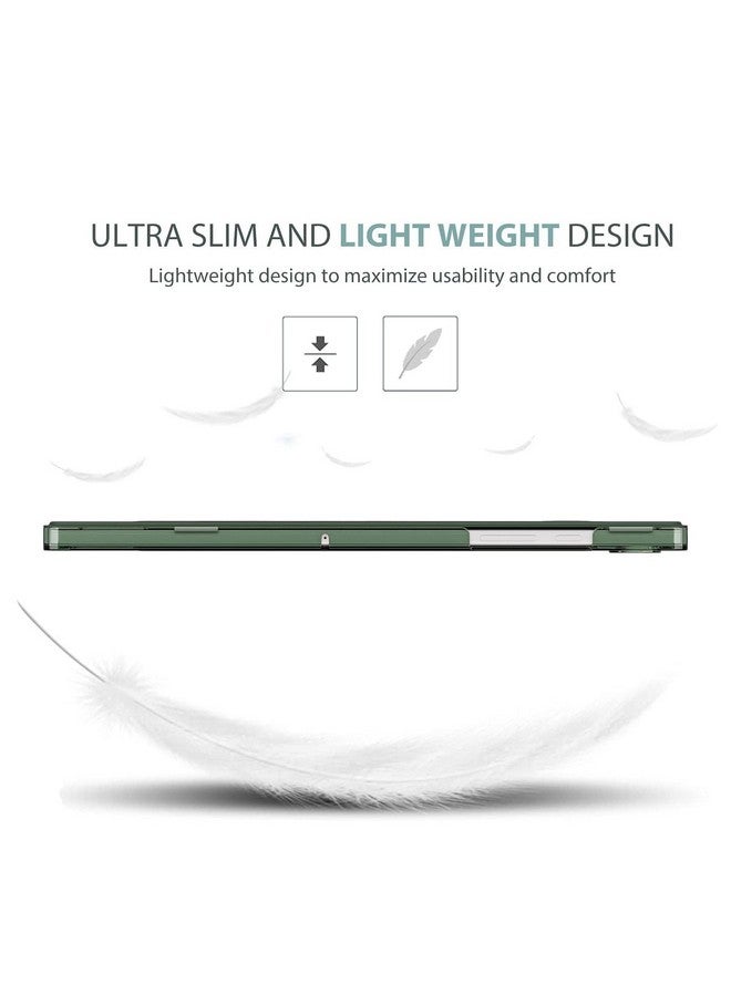 ProElite Cover for Samsung Galaxy Tab A9 Plus 11 inch Case Cover, Smart Flip Case Cover for Samsung Galaxy Tab A9+ 11 inch Translucent Back with Stylus Pen, Dark Green - Image 4