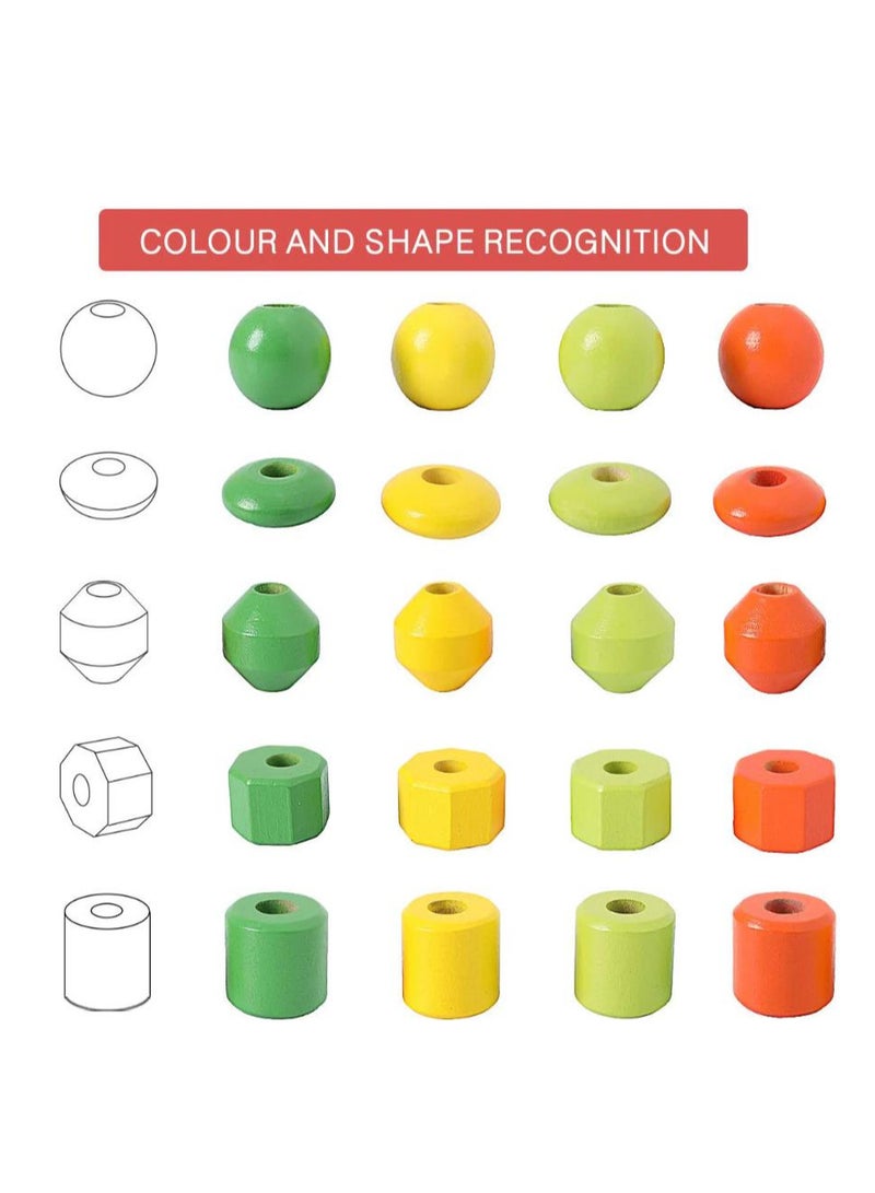 Kids Early Education Wooden Toys Colorful Round Toy For Toddlers - Image 5