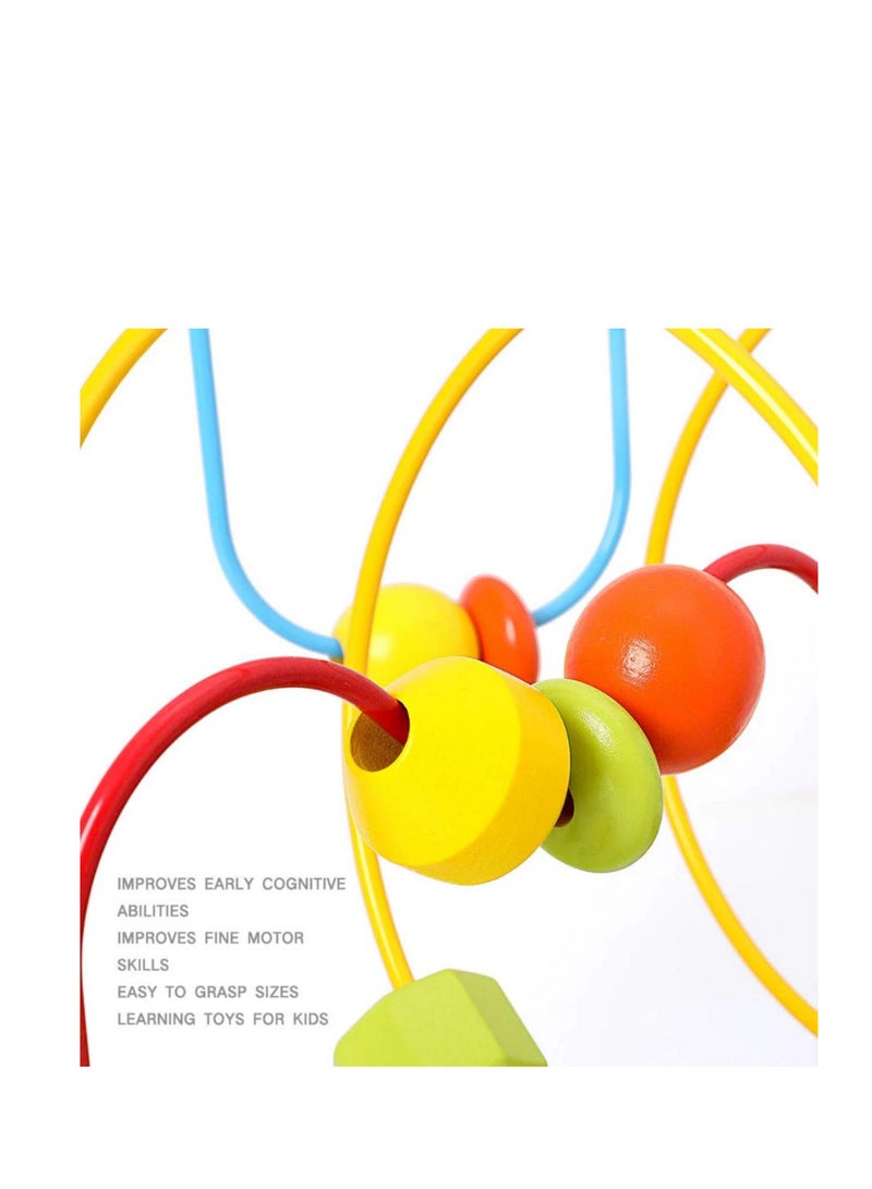 Kids Early Education Wooden Toys Colorful Round Toy For Toddlers - Image 1