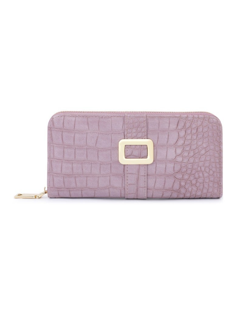 xozgdovg Women's long purse bag purple 