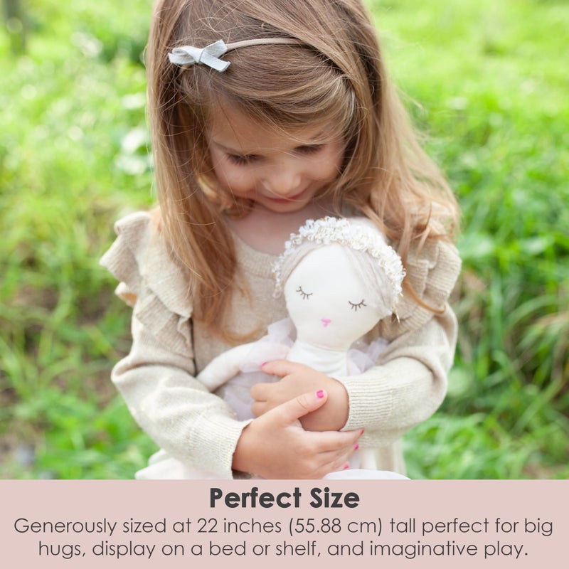 MON AMI Ballerina Stuffed Doll â€“ 20 Inches Soft Plush Ballerina Doll | Elegant Dance Doll for Playtime & Room DÃ©cor | Cute Christmas Gift for All Ages - Image 3