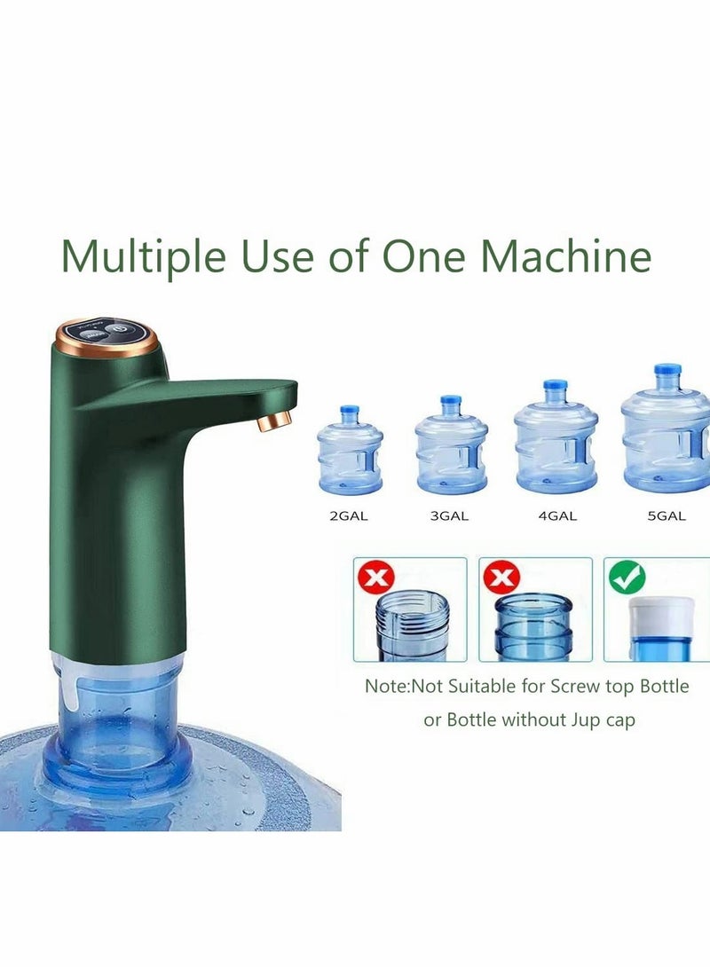 مضخة مياه شرب محمولة قابلة للشحن وغلاية كهربائية لاسلكية بسعة 5 جالون موزع زجاجات عالمي مع مفتاح للاستخدام المنزلي والمكتب والتخييم - Image 4