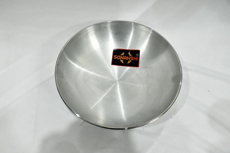 Sonanshi Sonanshi Aluminium Kadai/Frying Pan for Cooking (Without Handle) (10 Inch)  - Image 3