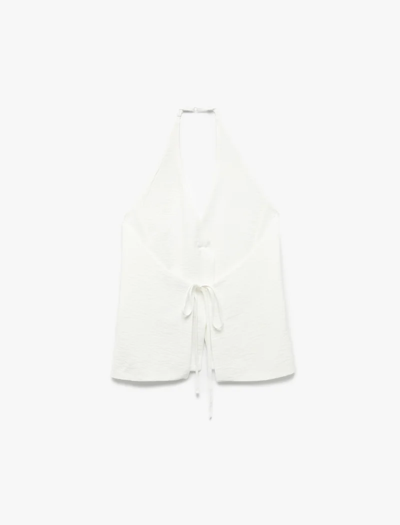 كوتون Halter Neck Vest