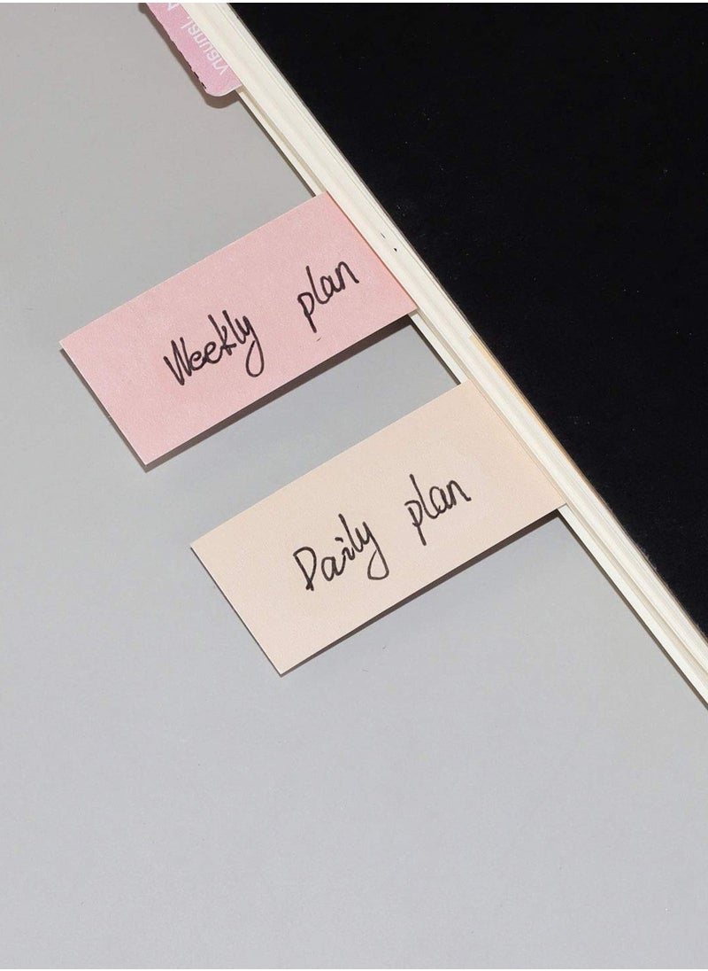 Generic - Portable Pink Macaron Sticky Notes Set with 240 Lined Sheets for Organizing Planners Journals and Calendars in School and Office Supplies - Image 1