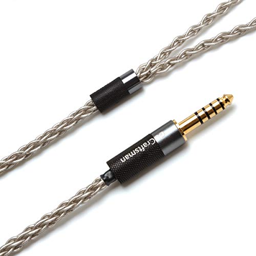 GUCraftsman 6N Single Crystal Silver Upgrade Cable 2.5mm/4.4mm Balanec Headphone Upgrade Cables for Beyerdynamic T1 2nd T5P 2nd T5P 3nd Final d8000Pro Denon AH-D5200 AH-D7200 AH-D9200 (4.4mm Plug) - Image 2