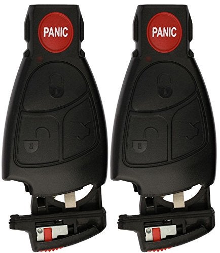 KeylessOption Keyless entry Car Remote Key Fob Shell Button Pad Battery Clip for IYZ3312 (Pack of 2) - Image 4