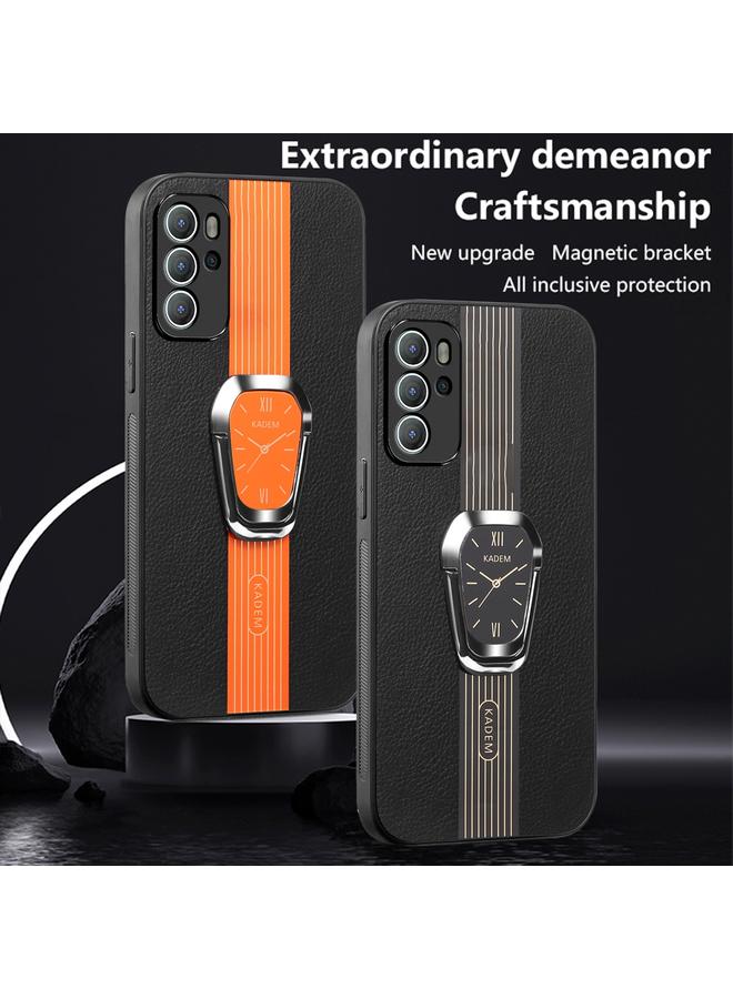 S-TOP Case For Motorola Moto G60S Magnetic Litchi Leather Back Phone Case with Holder - Image 3