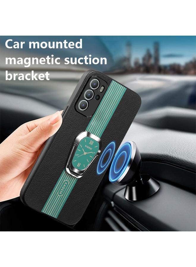 S-TOP Case For Motorola Moto G60S Magnetic Litchi Leather Back Phone Case with Holder - Image 2