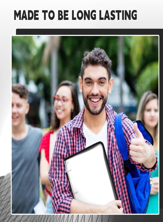 تيلينغ مجلدات سحاب قابلة لإعادة التعبئة من تيلينج، عبوة من قطعتين، مقاس 1 بوصة، مع غطاء بثلاث حلقات، مصنوعة من البلاستيك الشفاف، لتنظيم الملفات والمخططات الخاصة بالمشاريع والواجبات والمذكرات والأعمال المدرسية (أبيض). - Image 5