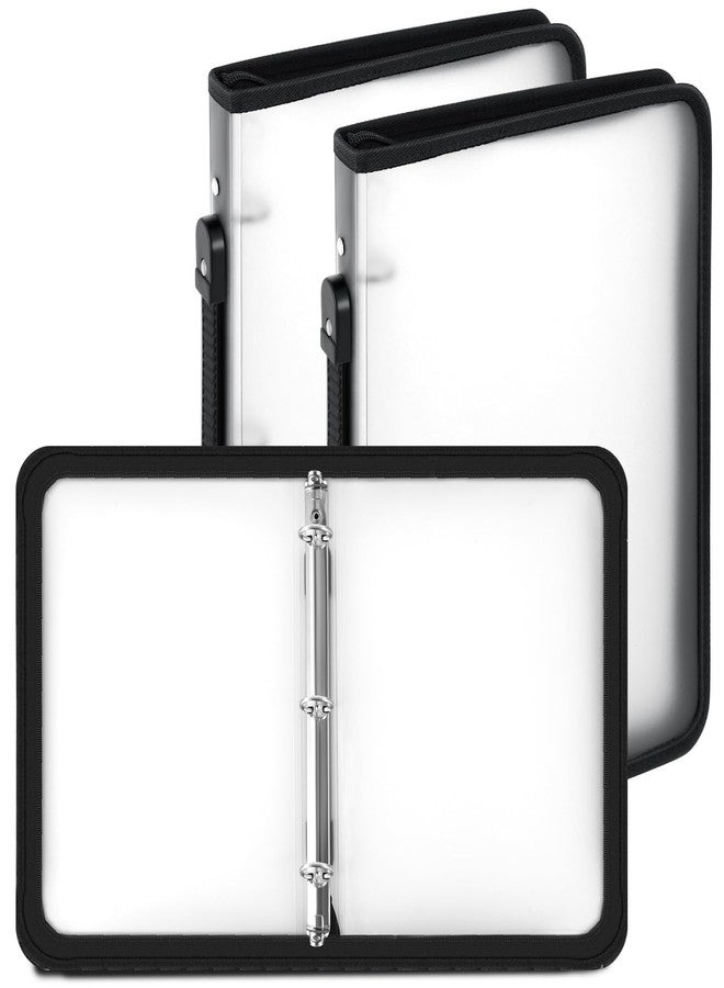 تيلينغ مجلدات سحاب قابلة لإعادة التعبئة من تيلينج، عبوة من قطعتين، مقاس 1 بوصة، مع غطاء بثلاث حلقات، مصنوعة من البلاستيك الشفاف، لتنظيم الملفات والمخططات الخاصة بالمشاريع والواجبات والمذكرات والأعمال المدرسية (أبيض). - Image 1