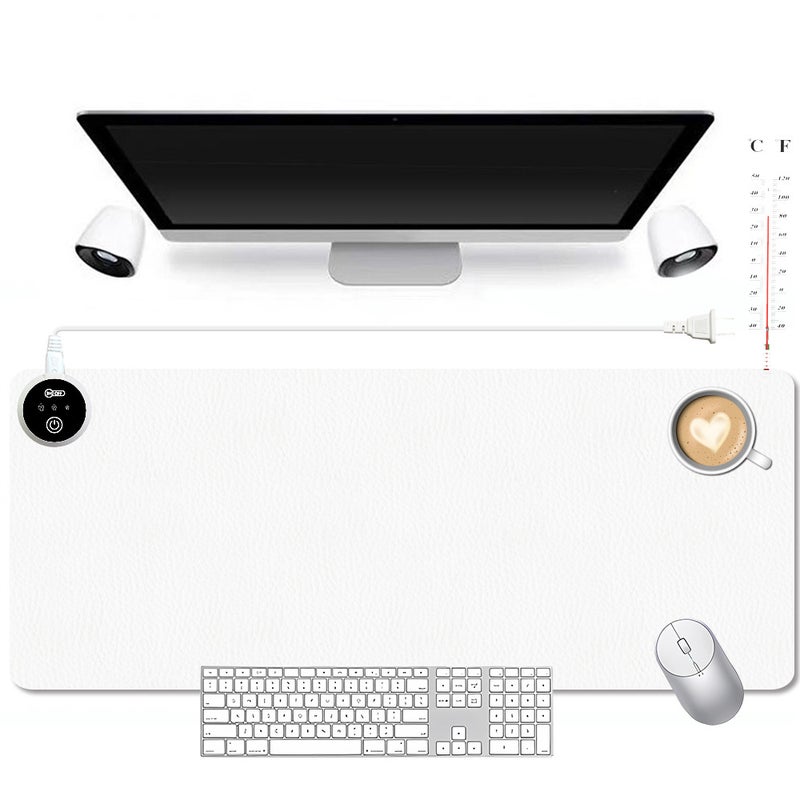 Christmas Heated Desk Mat Cartoon XL pure white 