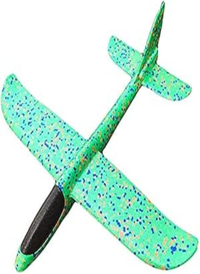 Hand Launch Throwing Glider Aircraft Inertial Foam Airplane Toy Children Plane model Outdoor Fun Toys,Green 