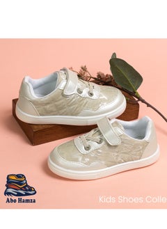 Generic Flat Sneaker Shoes Casual For Kids - Gold & Golden  - Image 1