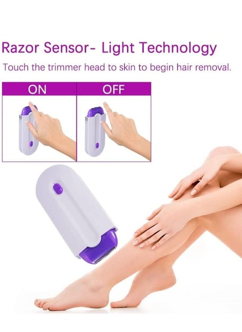 ELTRAZONE Smooth Touch Rechargeable Hair Removal Epilator - Painless Instant Hair Remover with Razor Sensor Light Technology - Image 3