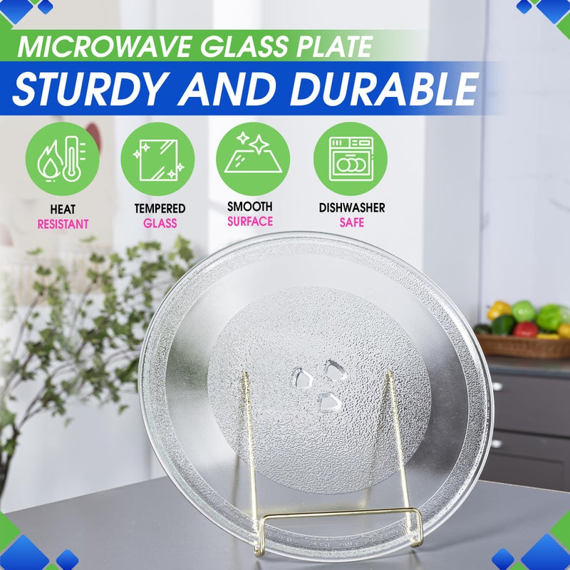 Bagean Microwave Plate Replacement for 12â€ W10337247 W11367904 Whirlpool Microwave Glass Plate - Rotating Oven Microwave Turntable Plate - Spinning Dish Tray Turntables For Better Reheating and Cooking - Image 2